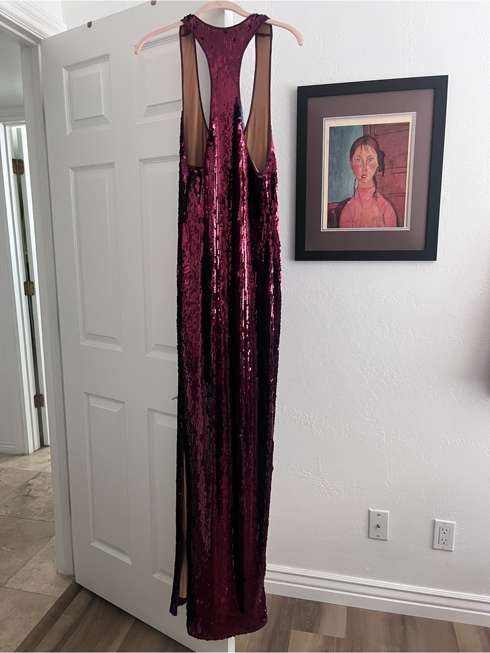 Retrofete Bella Sequined Dress burgundy - Picture 5 of 5